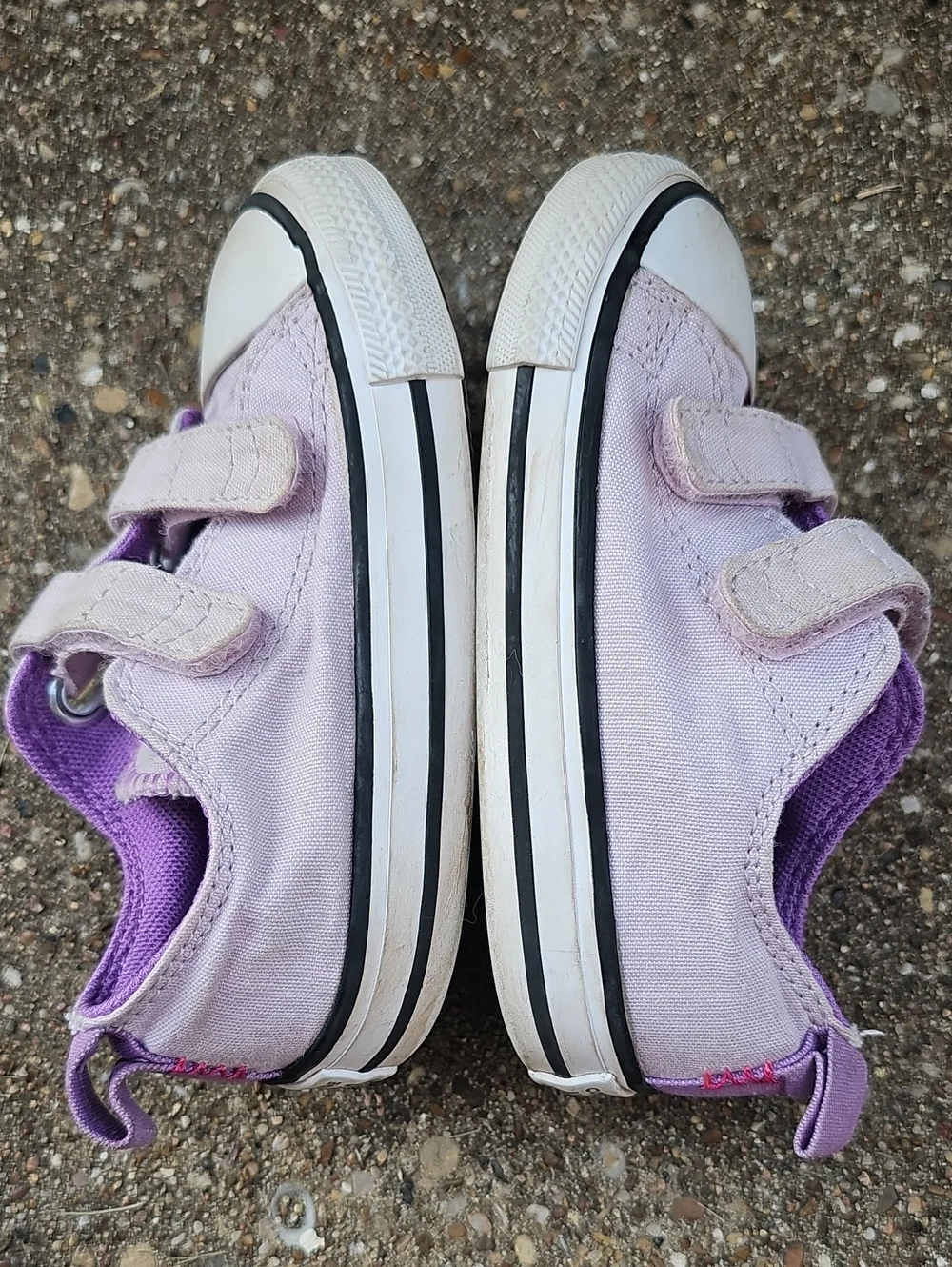 Converse Chuck Taylor All Star Lilac Purple Two Strap Sneakers Baby Toddler 7